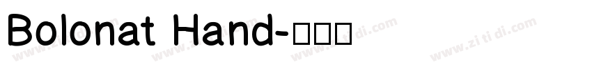 Bolonat Hand字体转换